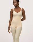 Below Knee Compression Bodysuit w/Bra & Zippers (BB05)