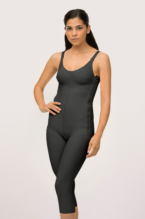 Body de compresión por debajo de la rodilla con sujetador y cremalleras (BB05)