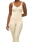 Below Knee Compression Bodysuit w/Bra & Zippers (BB05)