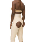 GluteLifting Below the Knee High Waist Girdle w/Zipper & Open Buttocks (BE03-BK)