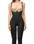 GluteLifting Below the Knee Bodysuit w/ Zipper & Open Buttocks (BE05-BK)