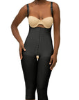 GluteLifting Below the Knee Bodysuit w/Front Closure (BE11-BK)