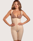 GluteLifting Mid-Thigh Bodysuit w/Front Closure & High Back (BE13)