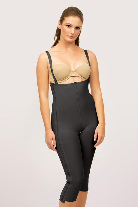 Below the Knee Compression Bodysuit w/Separating Zippers (BS05-SZ)