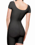 Mid-Thigh Bodysuit w/Front Zipper & Short Sleeves (BS09)