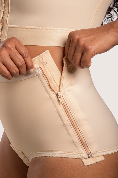 Faja de compresión tipo panty de cintura baja (GR09)