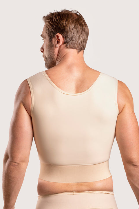 Chaleco de compresión corto con cremallera para hombre (MG03-SH)