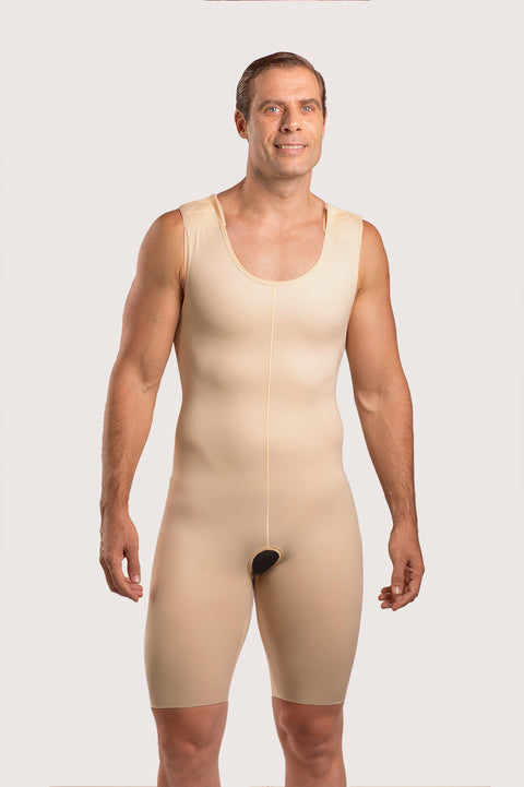 Body de compresión hasta la mitad del muslo para hombre de segunda etapa (MG08)