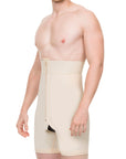 Male High Waist Mid-Thigh Compression Girdle w/Zipper (MG09)
