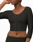Underbust Length Bra/Vest with Medium Sleeves (VS02-MS)