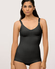 Panty-Length Compression Bodysuit with Bra & Zipper (BB01)