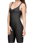 Mid-Thigh Compression Bodysuit w/Bra & Zippers (BB03)