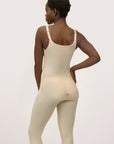 Below Knee Compression Bodysuit w/Bra & Zippers (BB05)