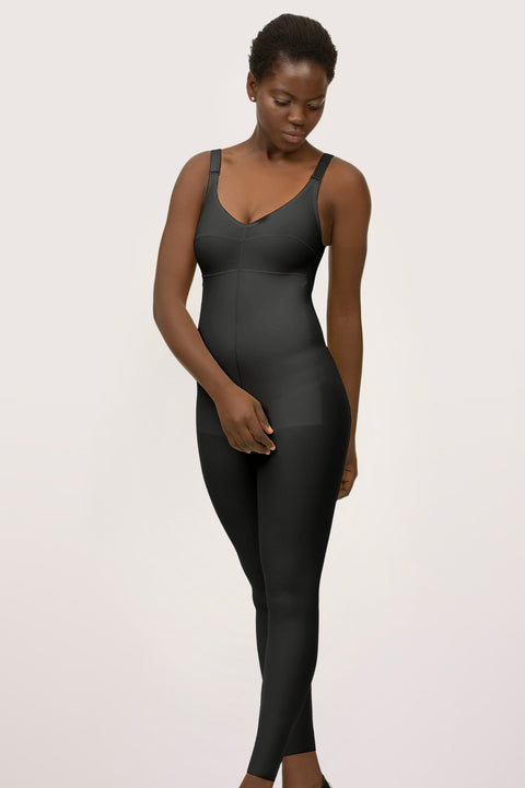 Body de compresión hasta el tobillo de segunda etapa con sujetador (BB08)