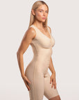 Mid-Thigh Bodysuit with Bra and Front Closure (BB09-NS)