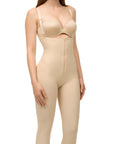 GluteLifting Below the Knee Bodysuit w/ Zipper & Open Buttocks (BE05-BK)
