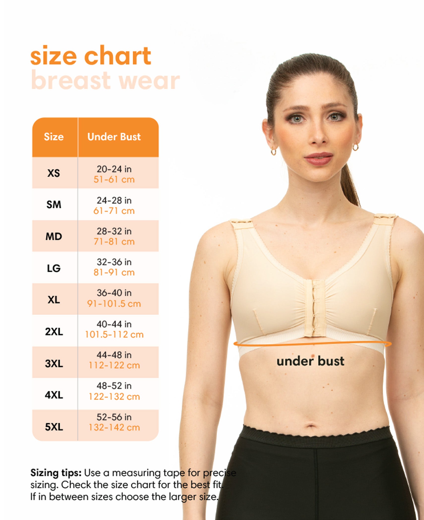 Breast Surgery Support Bra with 2&quot; Elastic Band (BR02)