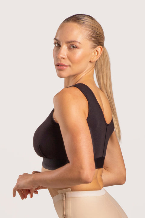 Sujetador de algodón para cirugía de mama con banda elástica de 2” (CB02)