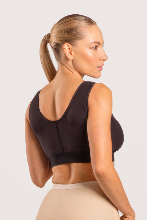 Sujetador de algodón para cirugía de mama con banda elástica de 2” (CB02)