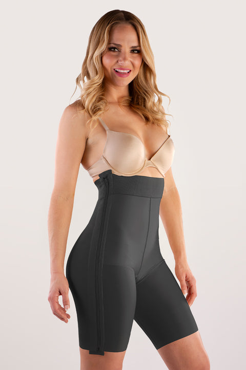 Faja de cintura alta hasta la mitad del muslo con cremalleras separadoras (GR03-SZ)