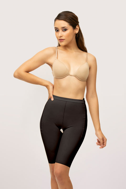 Faja de cintura baja hasta la mitad del muslo con cremalleras (GR11)