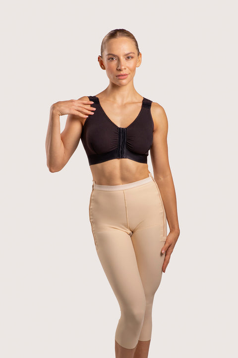 Faja de cintura baja por debajo de la rodilla con cremalleras (GR13)