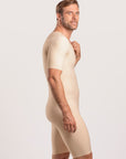 Male Mid-Thigh Compression Bodysuit w/Sleeves & Zipper (MG07)