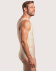 Male Compression Bodysuit Brief with Zipper (MG10)