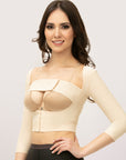 Braless Compression Vest w/Mid-Length Sleeves & 3" Stabilizer Band (SL05)