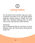 Isavela Sizing Notice