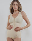 Panty-Length Compression Bodysuit with Bra & Off-Center Closure (BB11-NS)