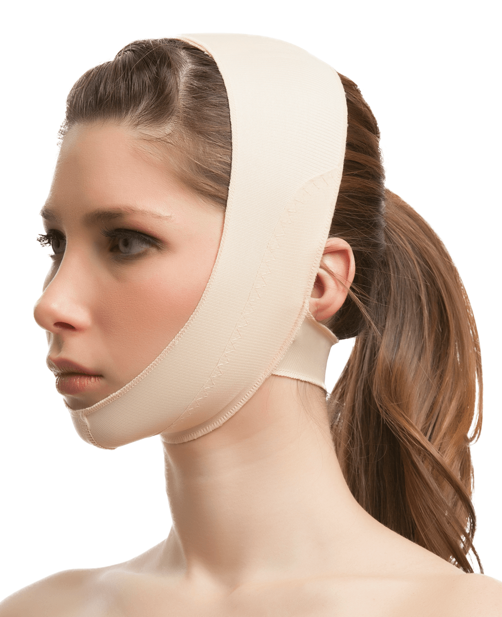 Chin Strap Support Compression Garment W/ No Neck Support (FA01) - Isavela Compression Garments